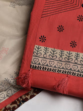 Neck Embroidered Cotton Blend Unstitched Suit With Dupatta